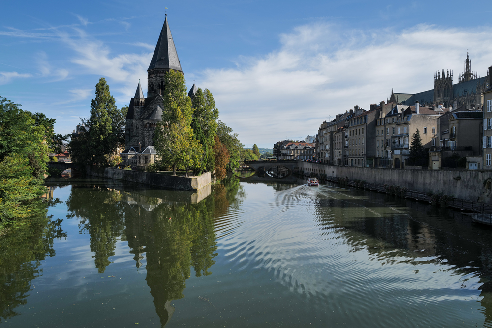 Début de l'automne sur le Temple Neuf de Metz