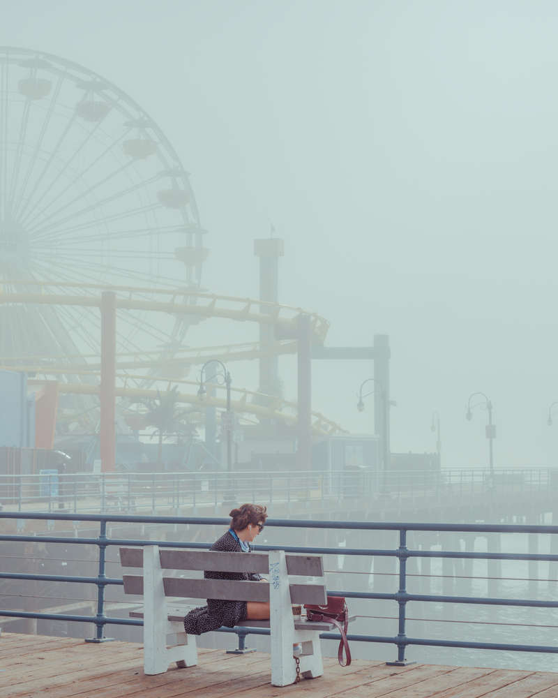 Woman on the Bench, Santa Monica, CA