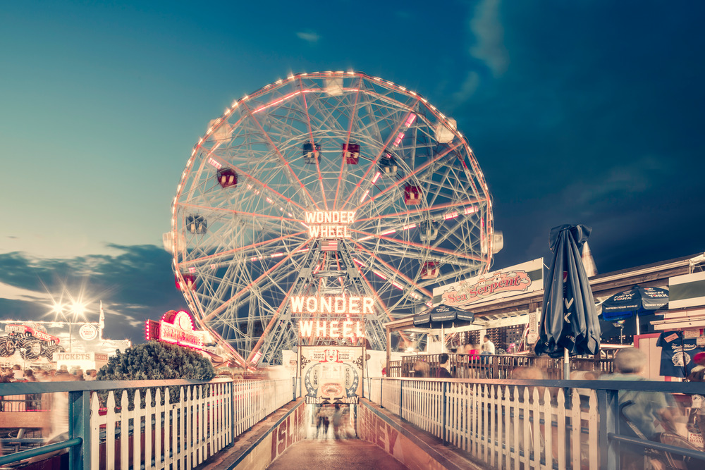 Wonder Wheel by Night, Coney Island