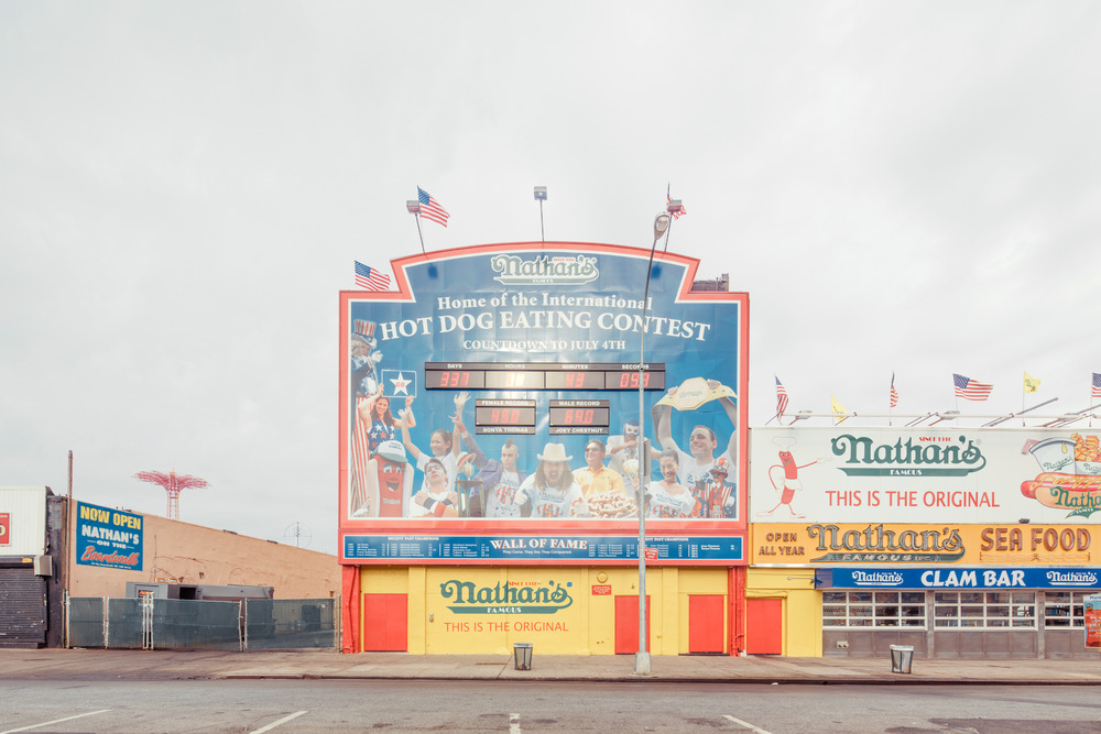 Hot Dog Eating Contest, Coney Island, Brooklyn, NY