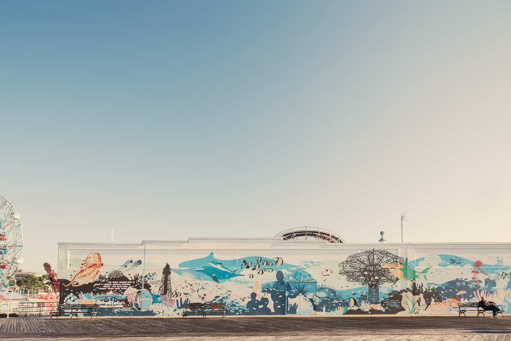The wall, Coney Island, Brooklyn, NY
