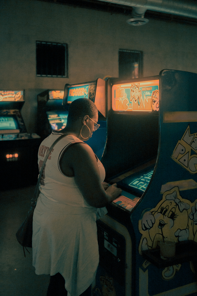 Woman Playing, DTLA