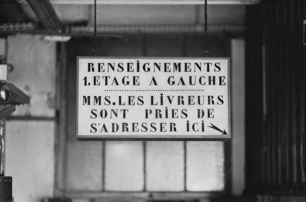 Ets E.Thibeau - Panneau d'information pour les livreurs 